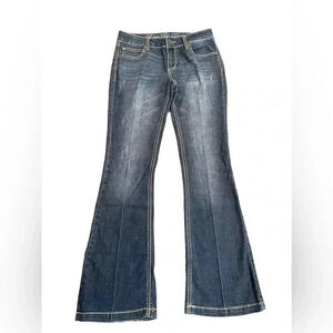 Rebel by Right Y2K Low Rise Flare Bottom Stretch Jeans Juniors size 7